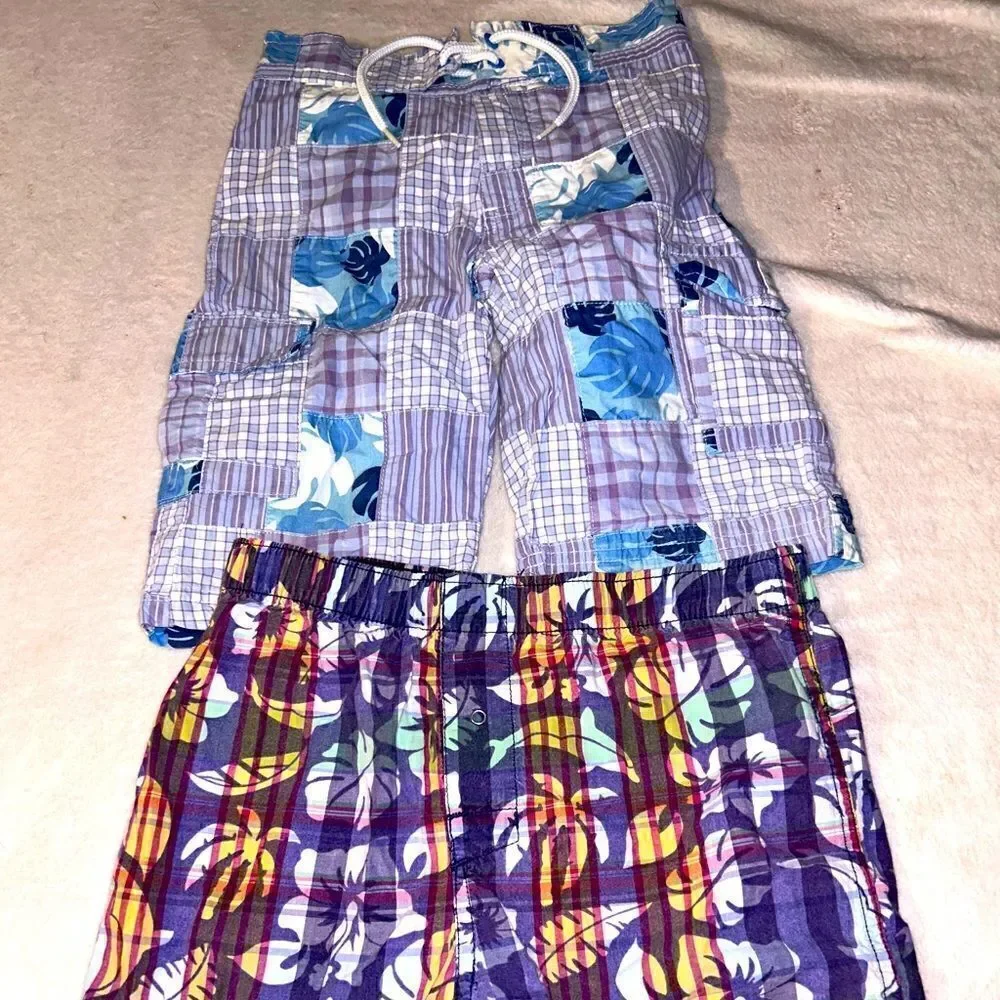 Set of 2 shorts and trunks boys size 4